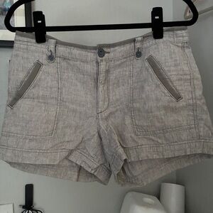 Anthropologie Pilcro Linen Gray Women's Shorts